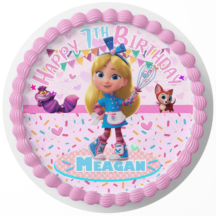 Alices Wonderland Bakery Edible Cake Toppers Round