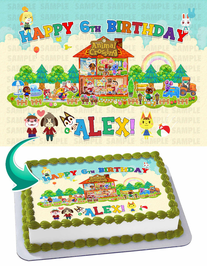 Animal Crossing Edible Cake Toppers
