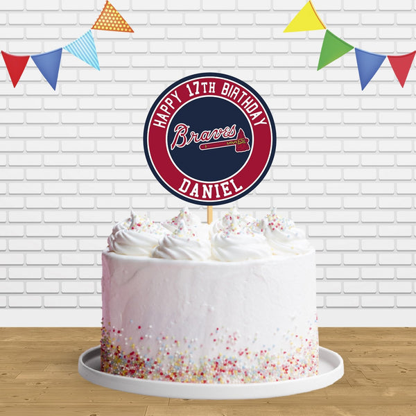 Braves Cake Topper Centerpiece Birthday Party Decorations CP37