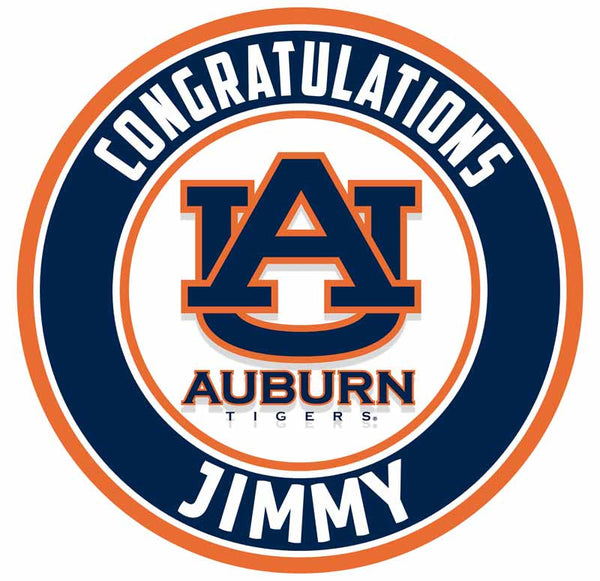 Auburn University Edible Cake Toppers Round