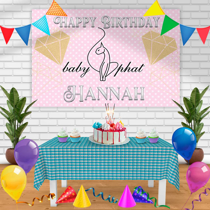 Baby Phat Birthday Banner Personalized Party Backdrop Decoration