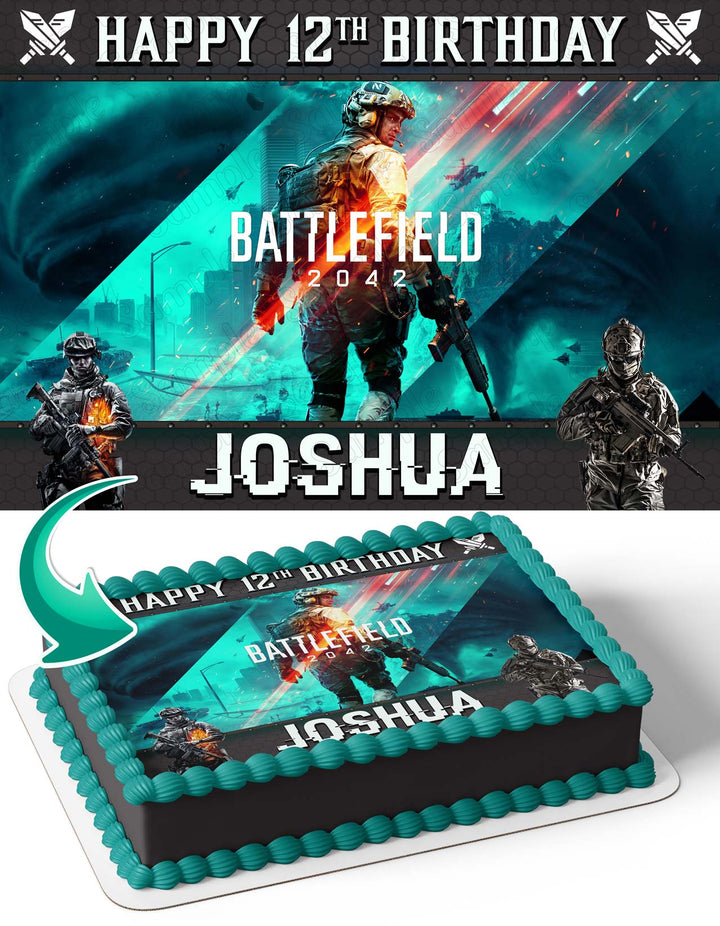 Battlefield 2042 Edible Cake Toppers