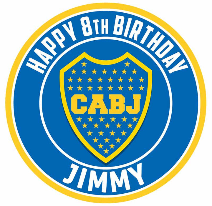 Boca Juniors Edible Cake Toppers Round