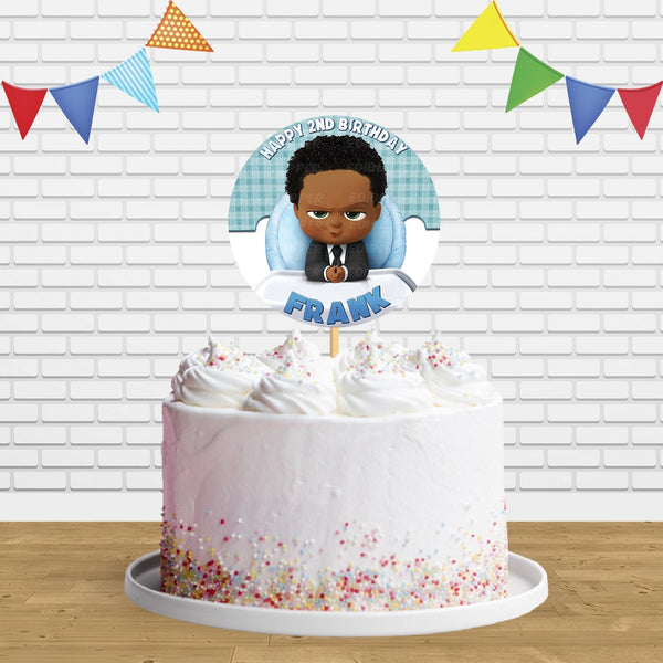 Baby African American C1 Cake Topper Centerpiece Birthday Party Decorations CP87