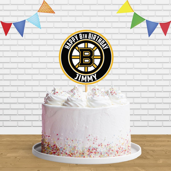 Bruins Cake Topper Centerpiece Birthday Party Decorations CP90