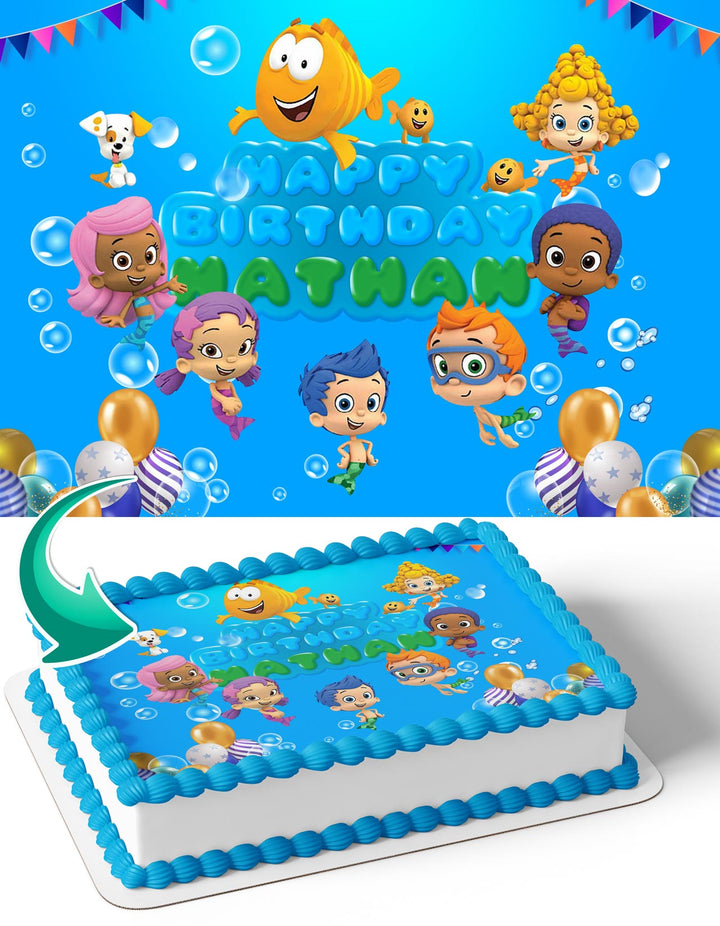 Bubble Guppies BG Edible Cake Toppers