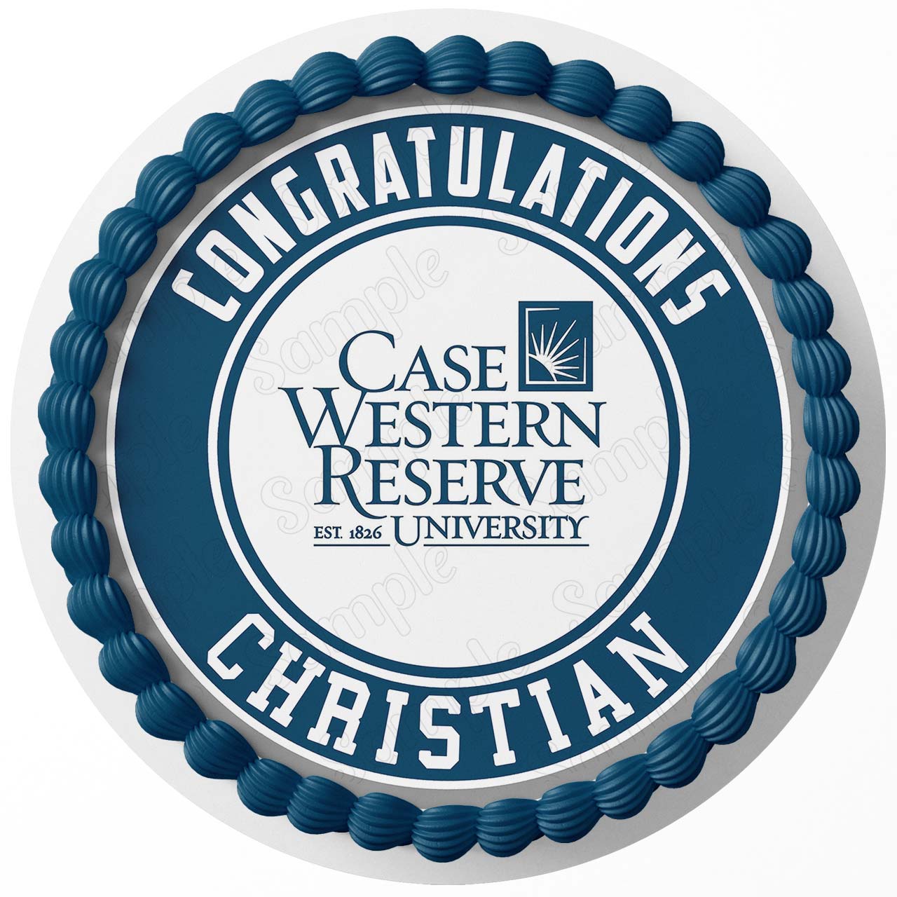 Case Western Reserve University Edible Cake Toppers Round ...