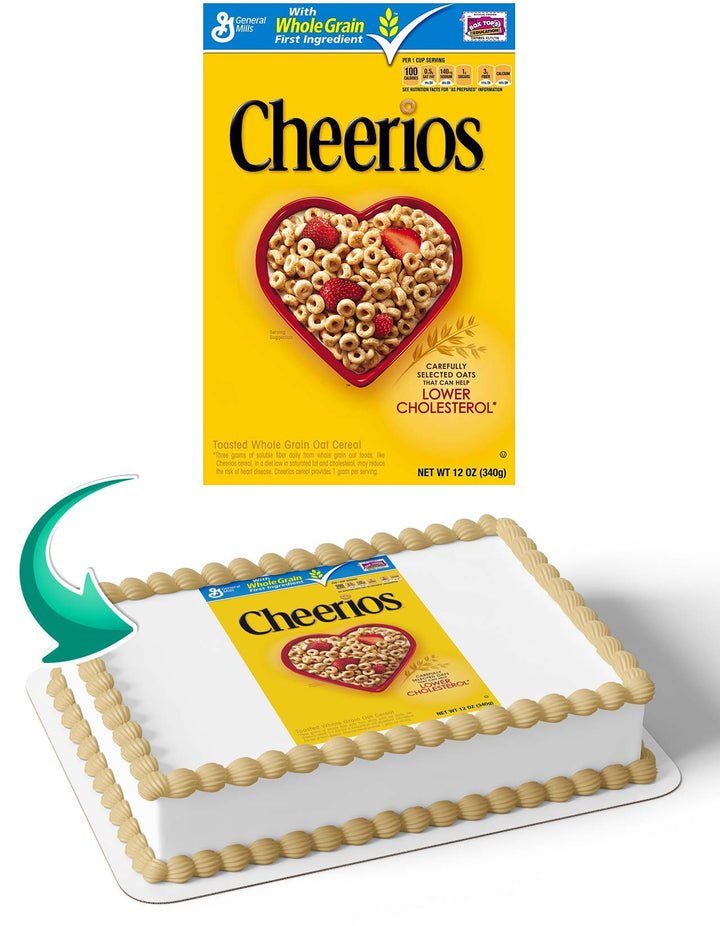 Cheerios Cereal Cake Deco Wrap Edible Cake Toppers