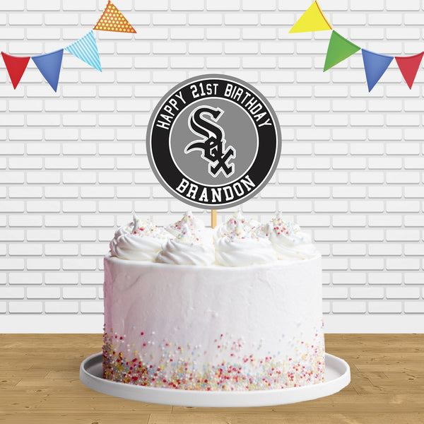 White Sox Cake Topper Centerpiece Birthday Party Decorations CP133