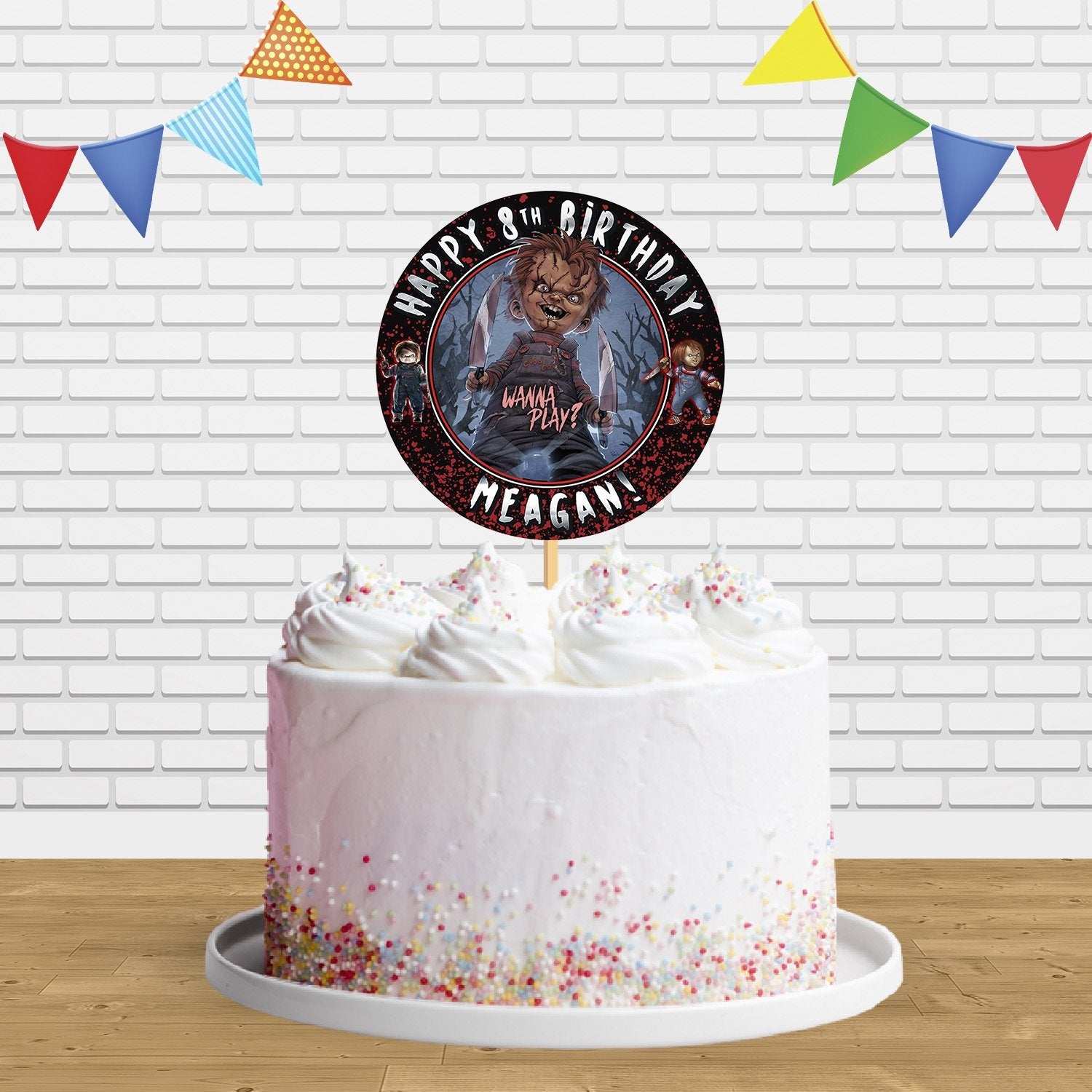 Chucky Cake Topper Centerpiece Birthday Party Decorations Cp137 Chucky Cake Topper Centerpiece Birthday Party Decorations Cp137