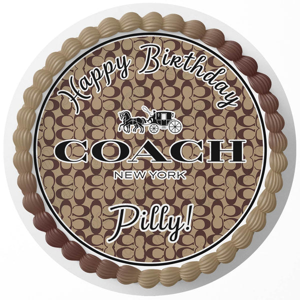 Fashion Brand Luxury Girls Wrap Deco Edible Cake Toppers Round