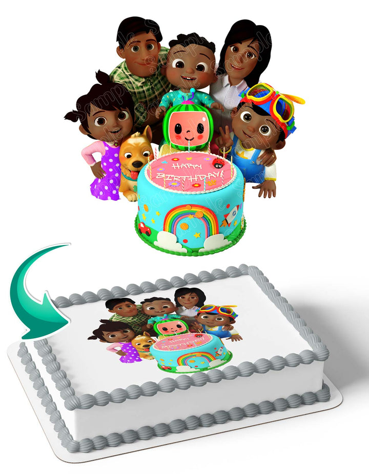 CocoMelon African American Cake LG Edible Cake Toppers
