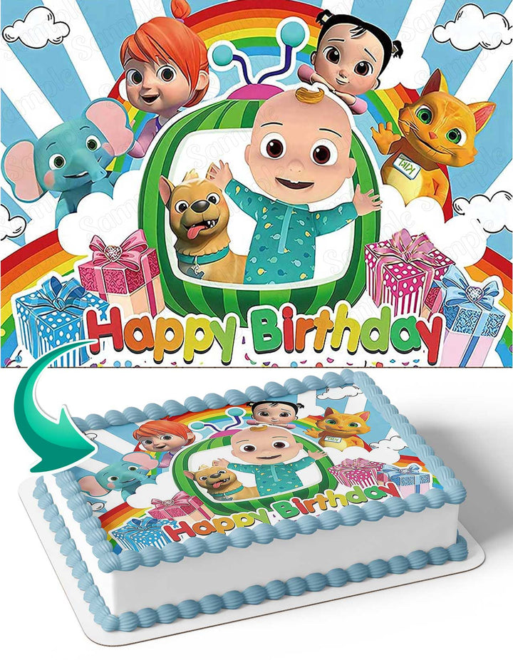 Cocomelon Cartoon Baby Cute Edible Cake Toppers