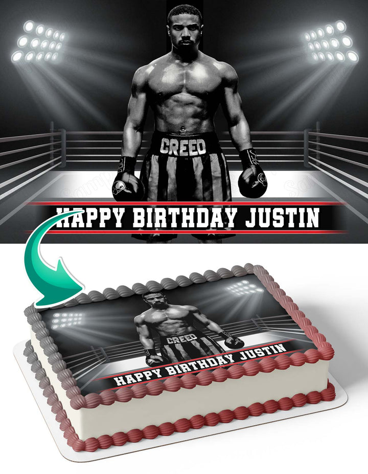 Creed Movie Box Michael B Jordan Edible Cake Toppers