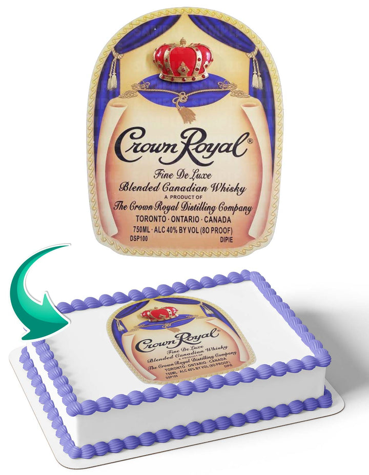 Crown Royal CR Edible Cake Toppers