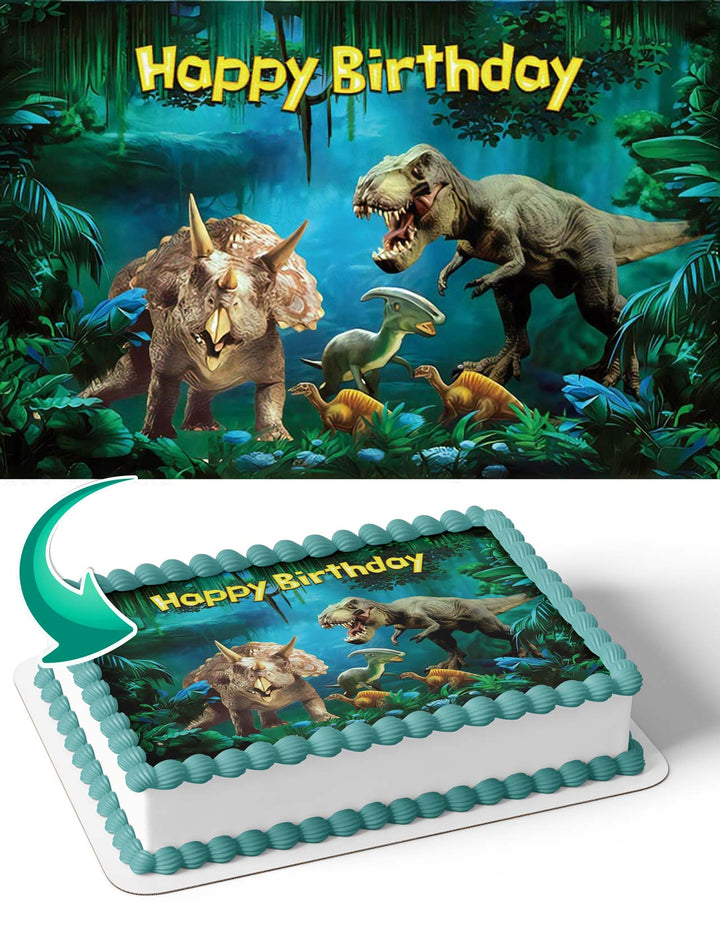 Dinosaur TRex DT Edible Cake Toppers