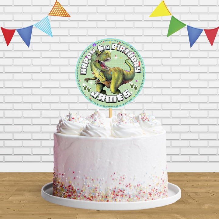 Dinosaur T Rex C2 Cake Topper Centerpiece Birthday Party Decorations CP189