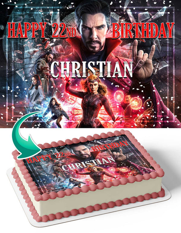 Doctor Strange in the Multiverse of Madness Edible Cake Toppers
