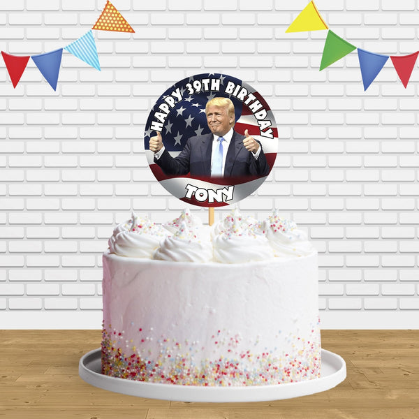 Trump Cake Topper Centerpiece Birthday Party Decorations CP197