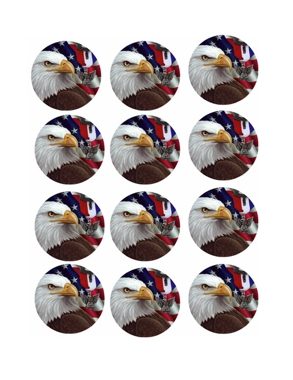 Eagle Boy Scout Edible Cupcake Toppers