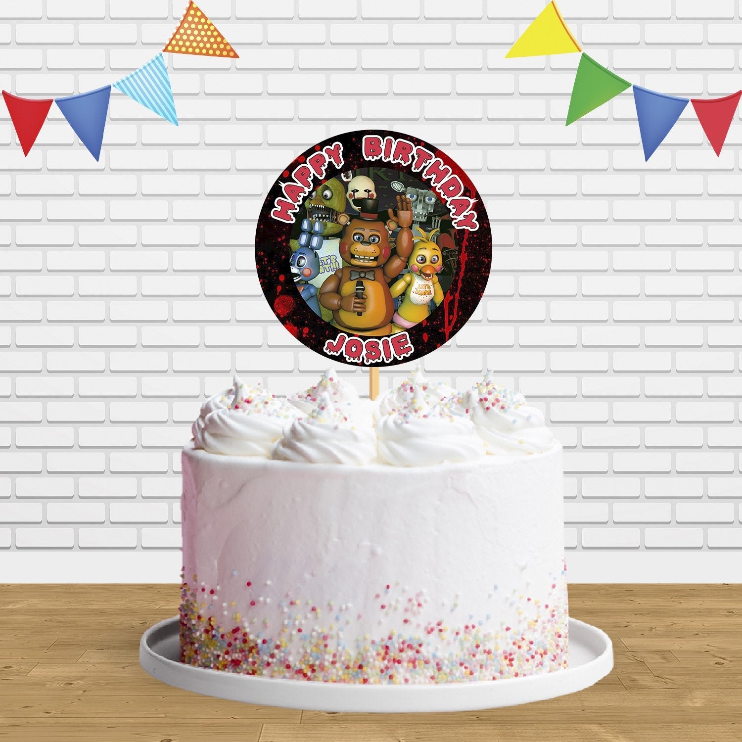 Five Nights At Freddy's Edible Cake Topper Image – Custom Decoration