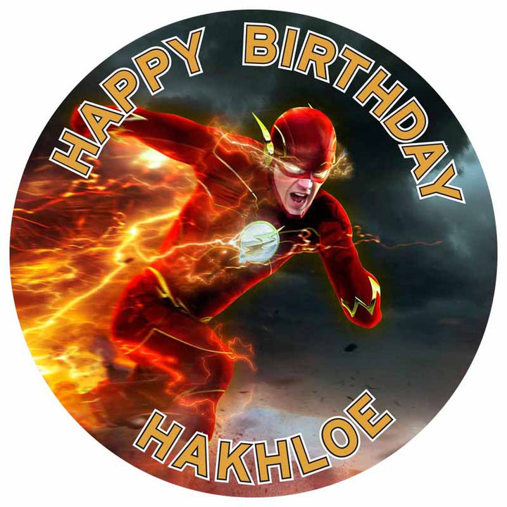 Fast Super Hero Edible Cake Toppers Round