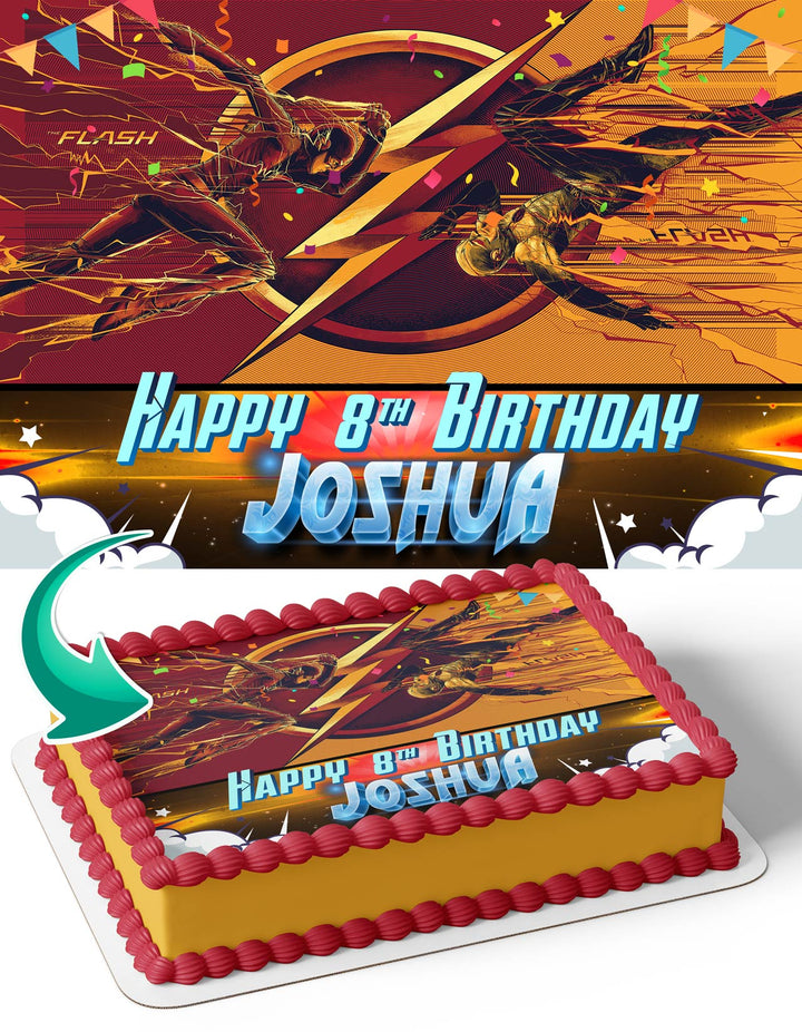 Flash Dc Fast Edible Cake Toppers