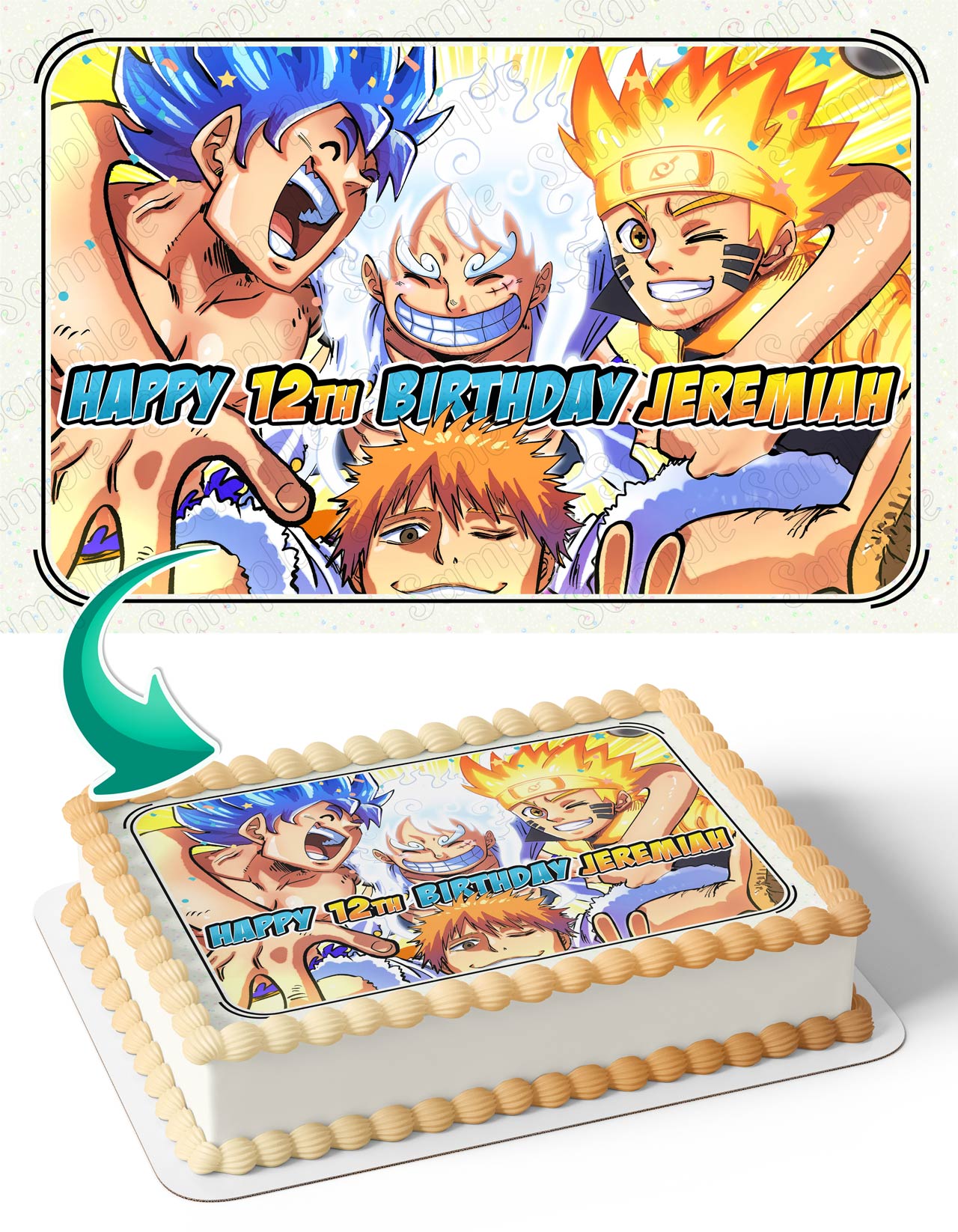 Young Goku Dbz Dragon Ball Z Anime Animated Series Happy Birthday Pers – A  Birthday Place