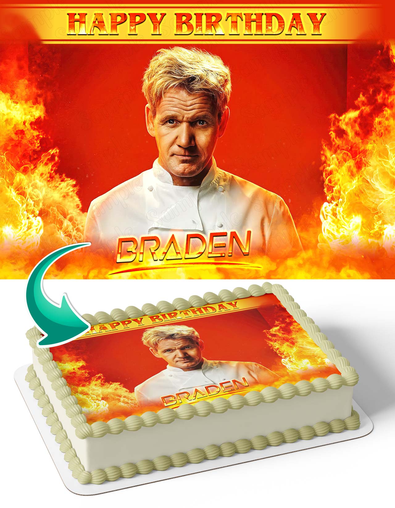 Gordon Ramsay Master Chef Edible Cake Toppers – Ediblecaketopper