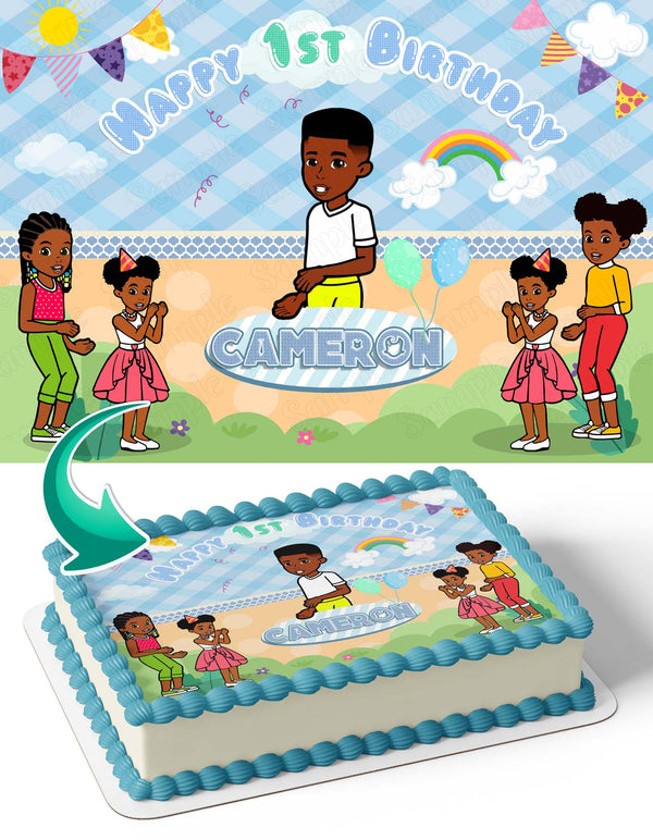 Gracies Corner Boys Kids Edible Cake Toppers