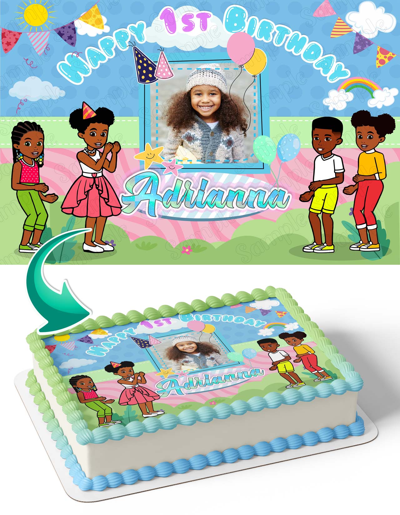 Picture Frame Topper Gracies Corner GC Photo Frame Edible Cake Topper Image – Ediblecaketopper