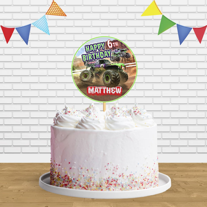 Grave Digger Monster Truck Cake Topper Centerpiece Birthday Party Decorations CP848