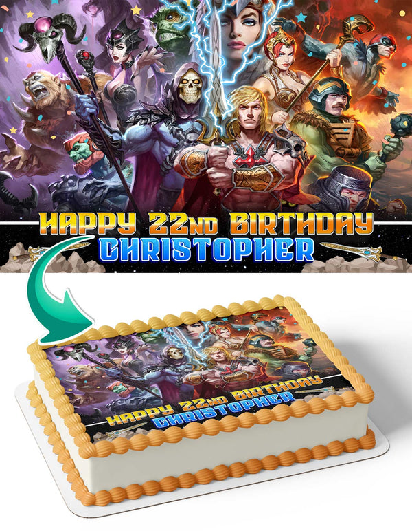 HeMan and the Masters of the Universe HU Edible Cake Toppers
