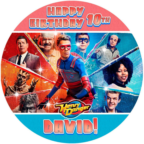 Henry Danger Edible Cake Toppers Round