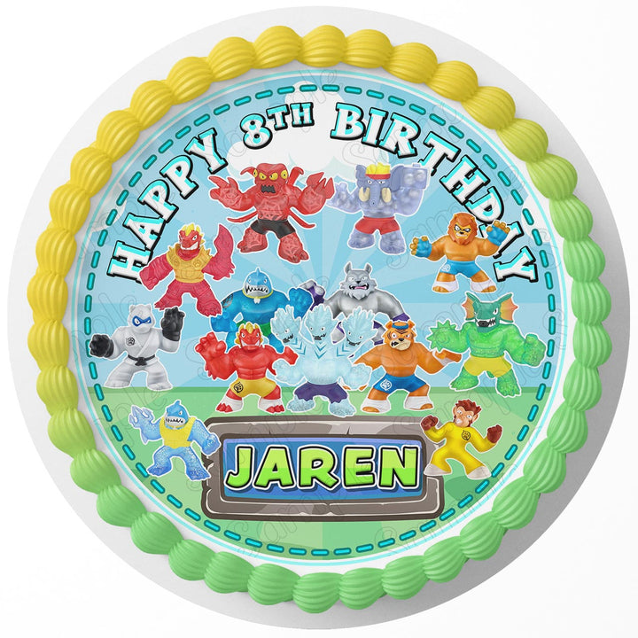 Heroes of Goo Jit Zu Toys Edible Cake Toppers Round