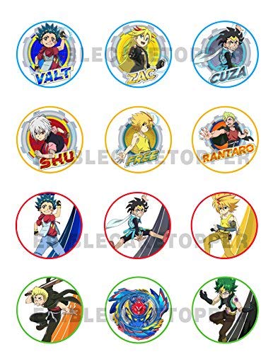 Beyblade Edible Cupcake Toppers