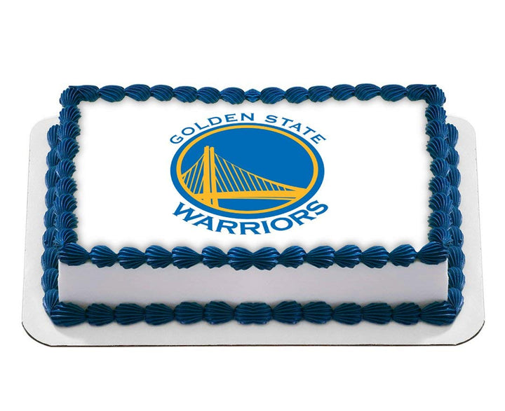 Golden State Warrios NBA Basketball Logo Edible Cake Toppers