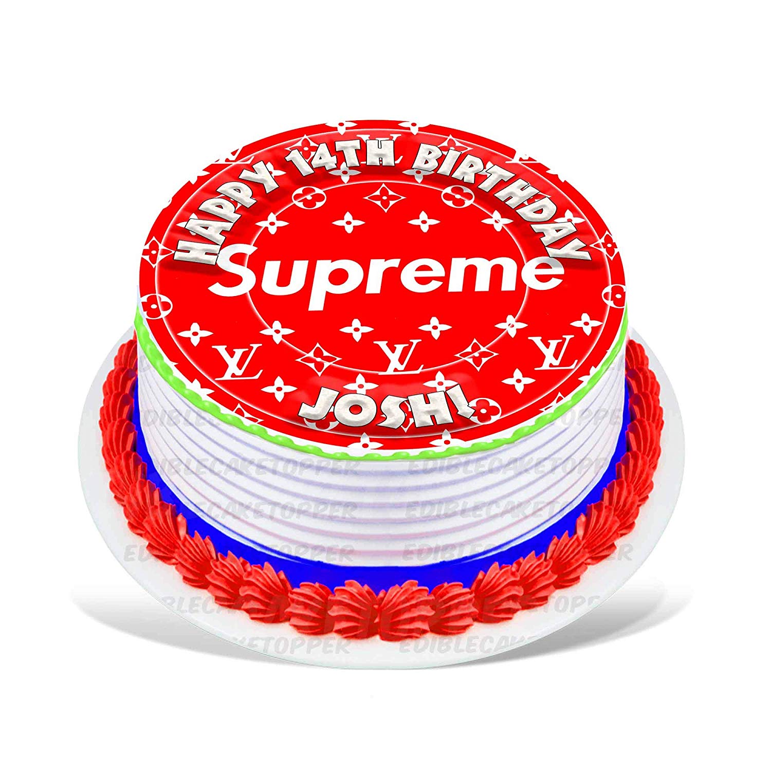 Luxury Fashion Brand Fans Edible Cake Toppers Round – Ediblecaketopper