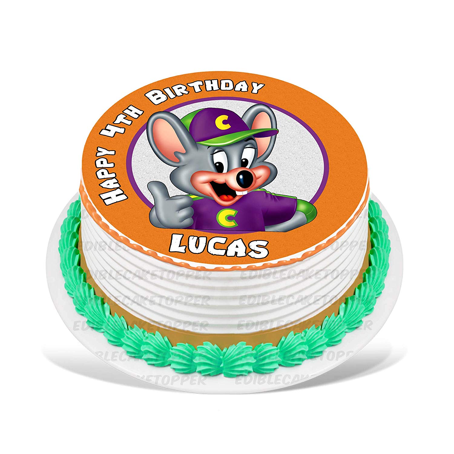 Chuck E Cheese Edible Cake Toppers Round Edible Cake Topper Corp Chuck E Cheese Edible Cake Toppers Round Edible Cake Topper Corp