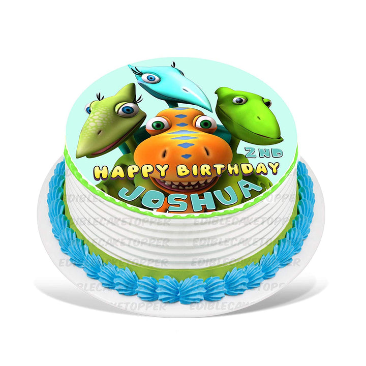 Dinosaur Train Edible Cake Toppers Round