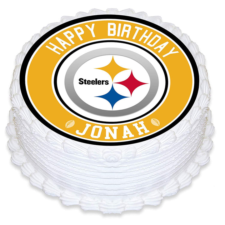 Pittsburgh Steelers Edible Cake Toppers Round