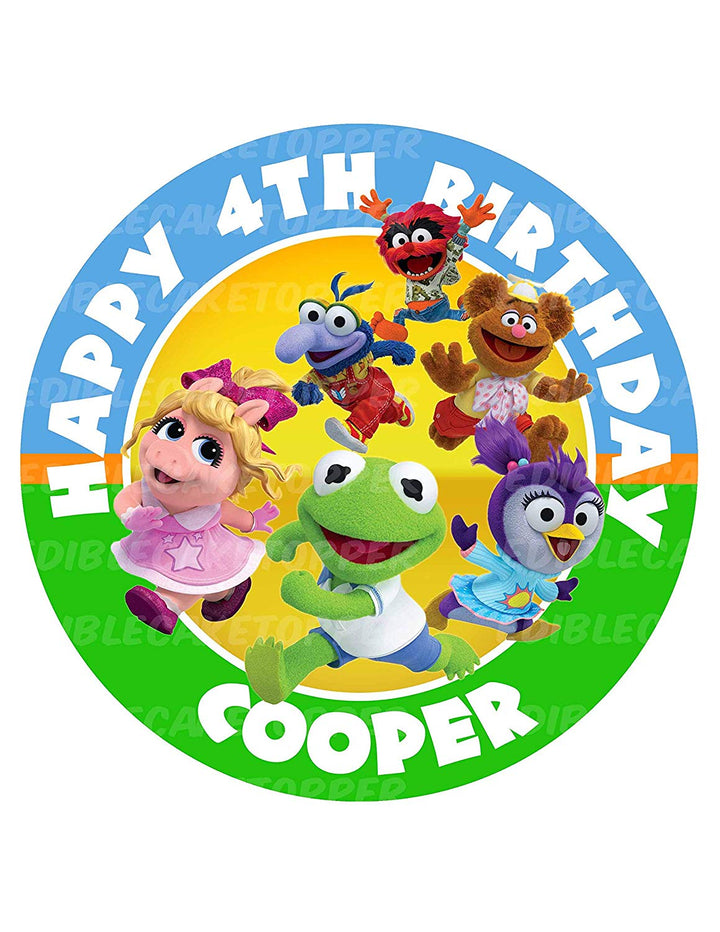 Muppet Babies Edible Cake Toppers Round