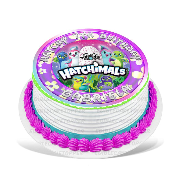 Hachimals Kids Boys Girls Toys Edible Cake Toppers Round