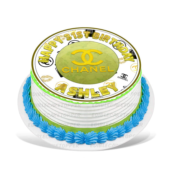 Fashion Chan Luxury Deco Edible Cake Toppers Round