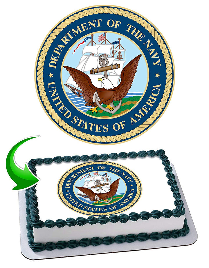 United States Navy Edible Cake Toppers