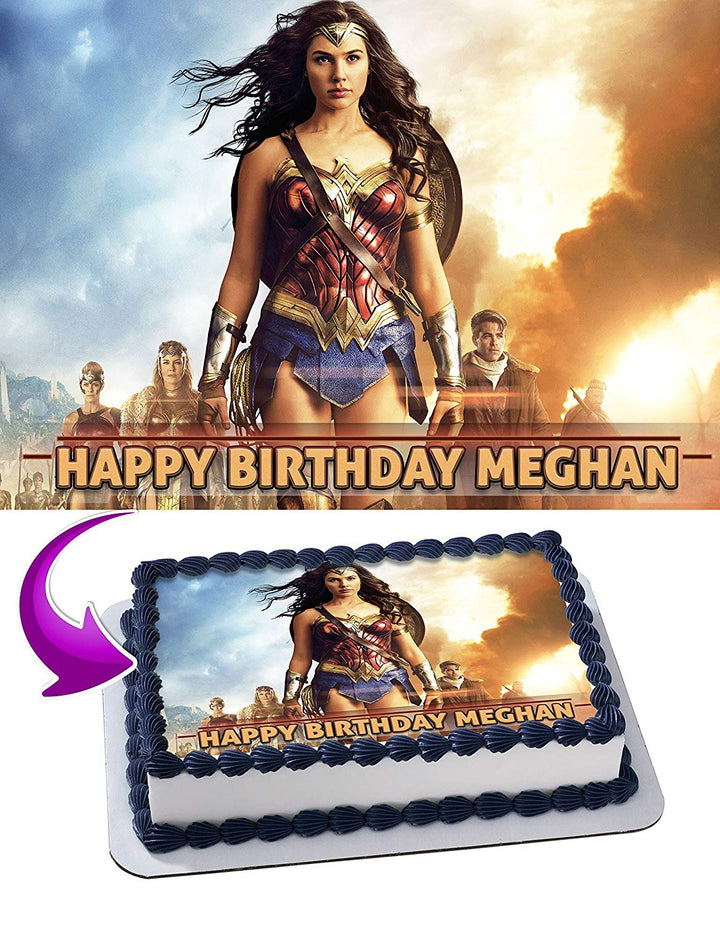 Wonder Woman Edible Cake Toppers