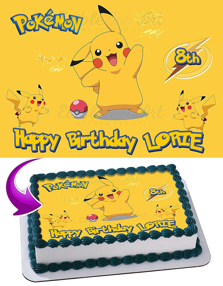 Pikachu PokeKids Edible Cake Toppers