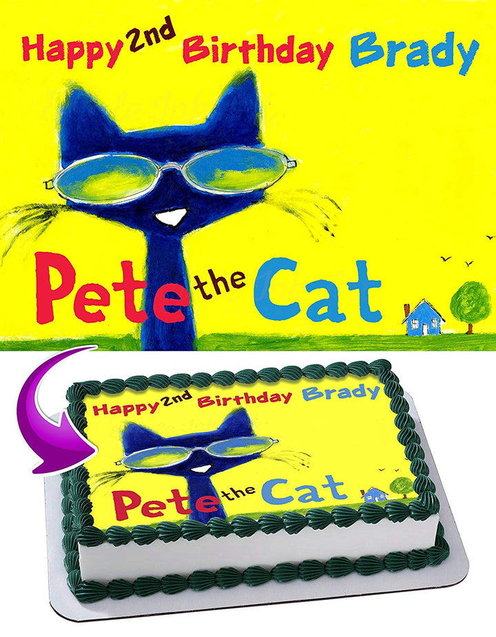 Pete the Cat Edible Cake Toppers