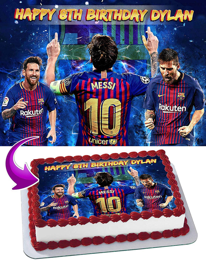 Lionel Messi 10 Edible Cake Toppers
