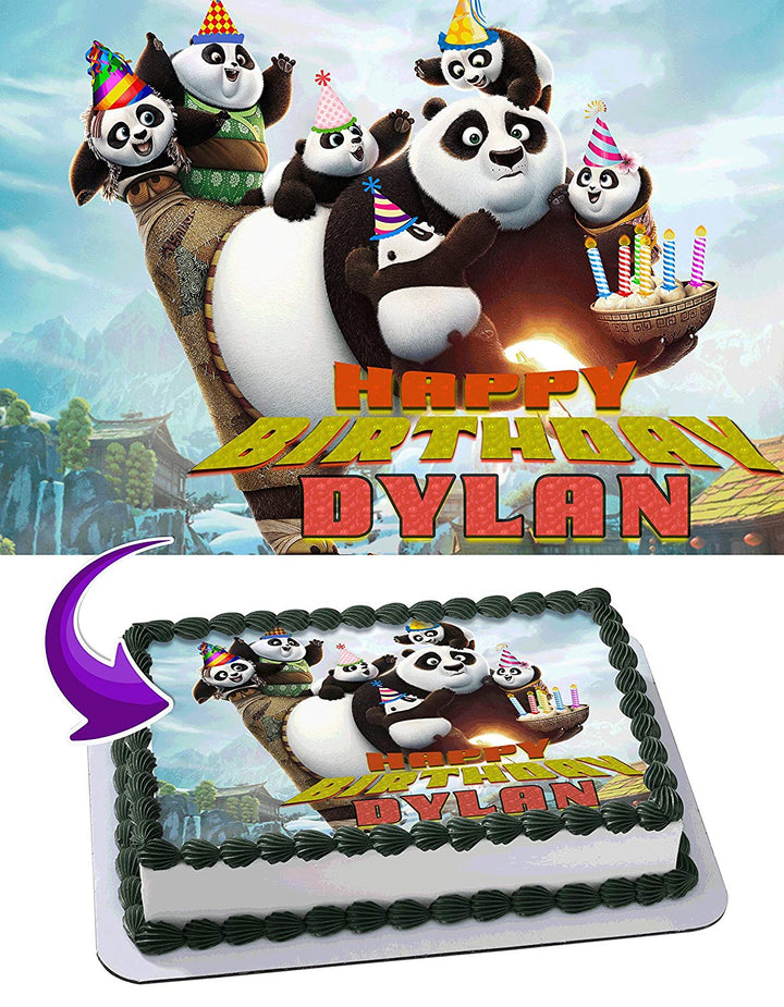 Kung Fu Panda Edible Cake Toppers